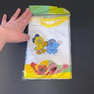 New 2005 Baby Infant T-shirt Sesame Street Muppets Large Baseball Big Bird
